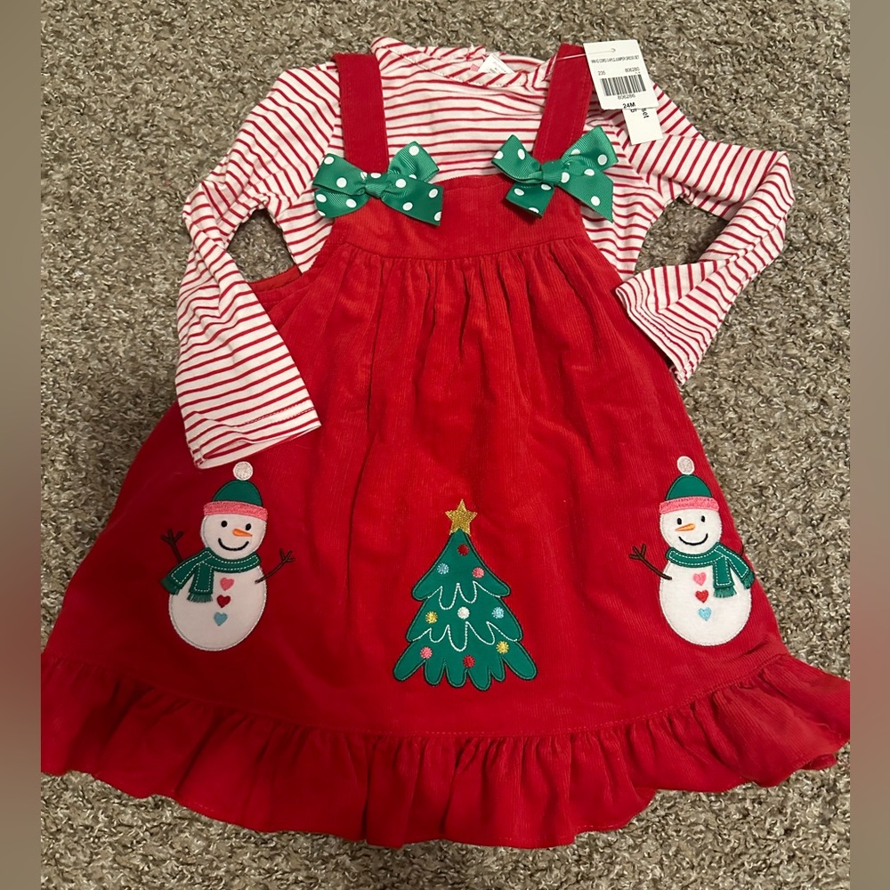 BRAND NEW Toddler Girl Christmas Dress- Size 24mo